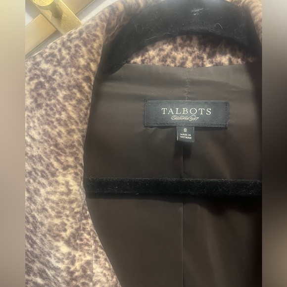 Talbots Vintage Leopard/Cheetah Velvet Jacket - Picture 5 of 6
